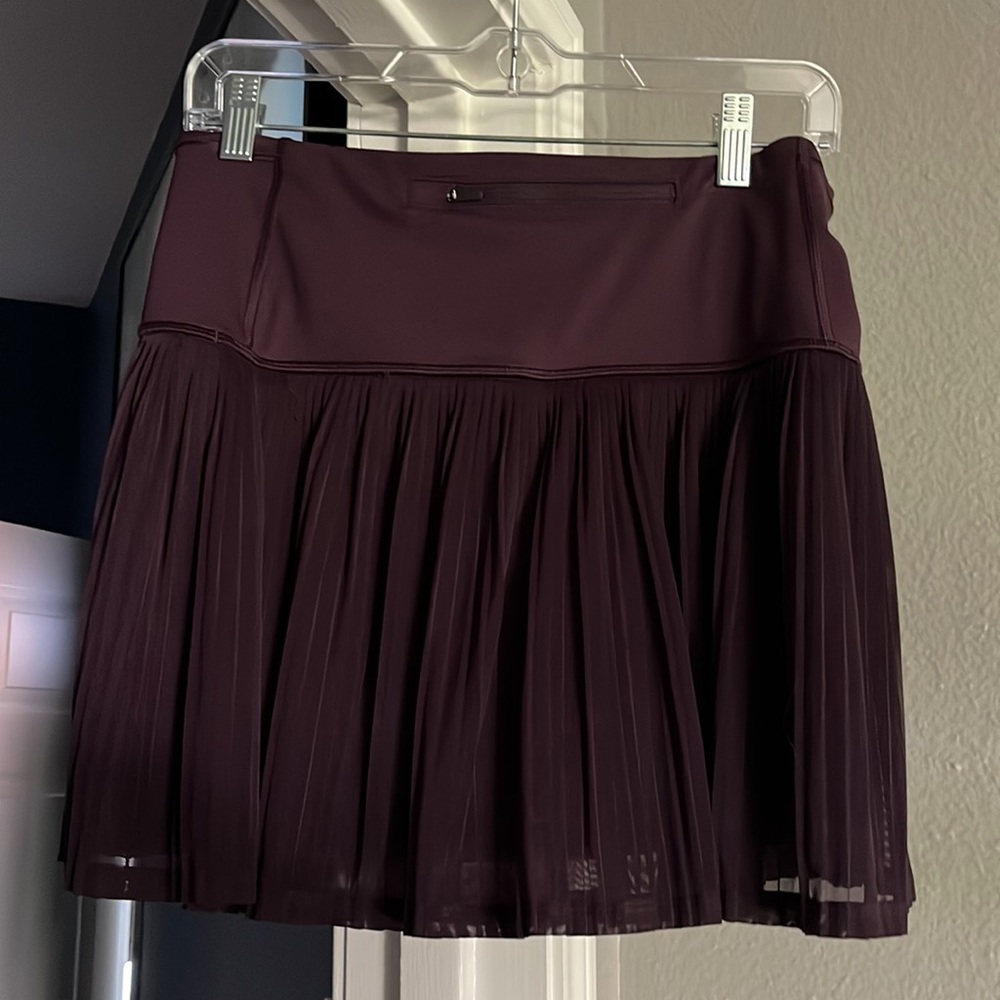 Athlete Purple Pleated Skirt